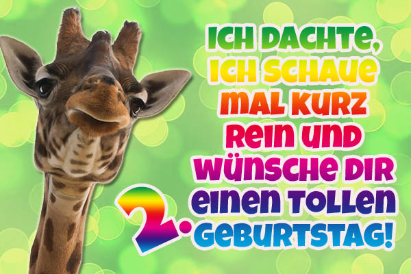 Lustiges Bild zum 2. Geburtstag